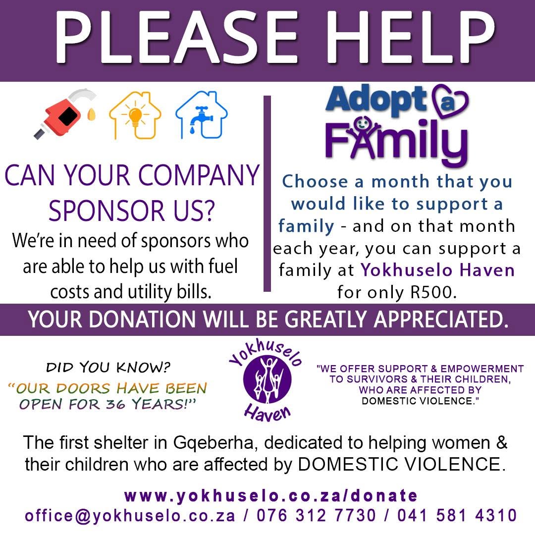 Plea for help with monetary donations for Yokhuselo Haven Plea for help with monetary donations for Yokhuselo Haven